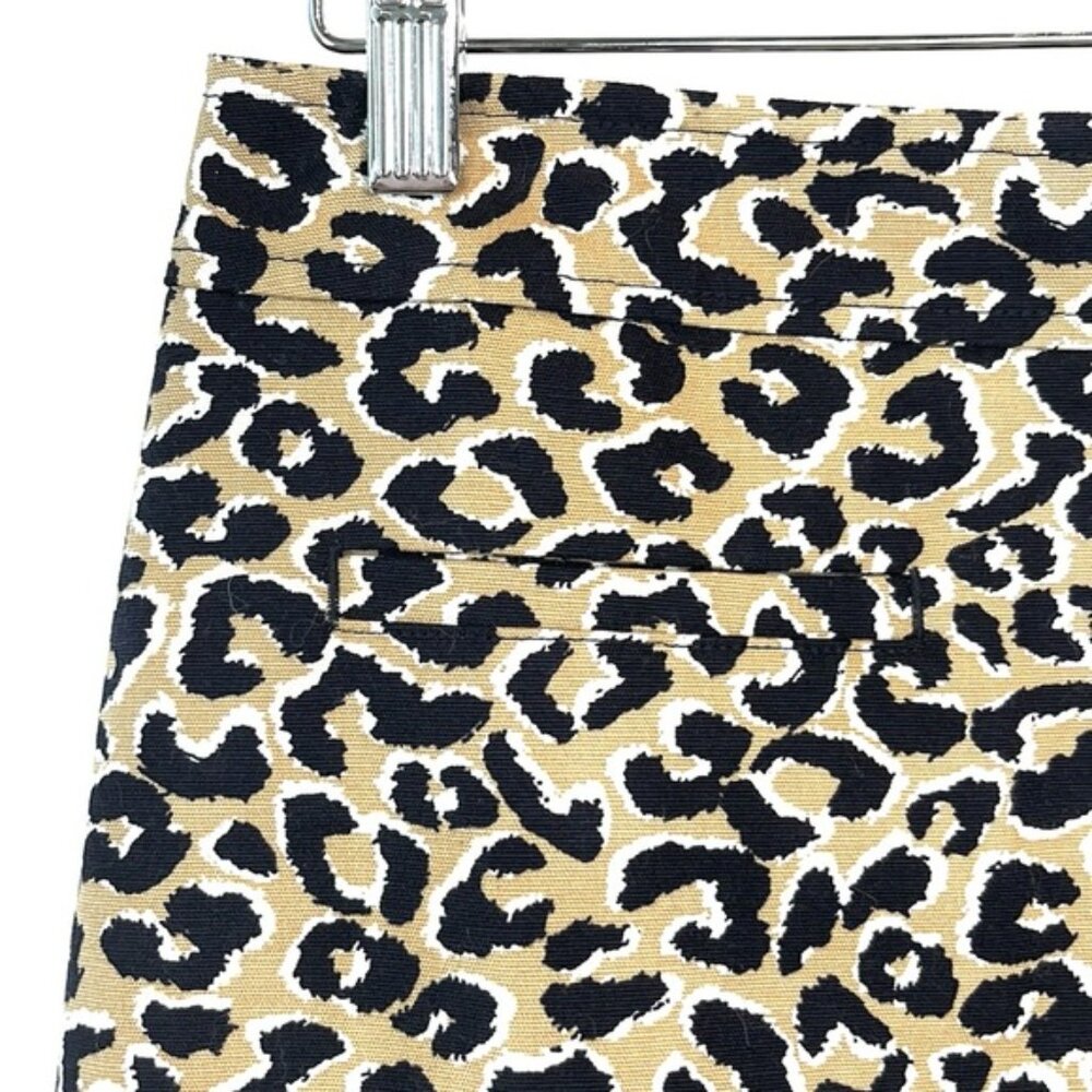Talbots Abstract Cheetah Canvas A-Line Skirt - image 4